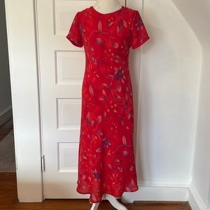 Vintage 80’s-90’s Wild Thyme Petites Floral Midi Dress